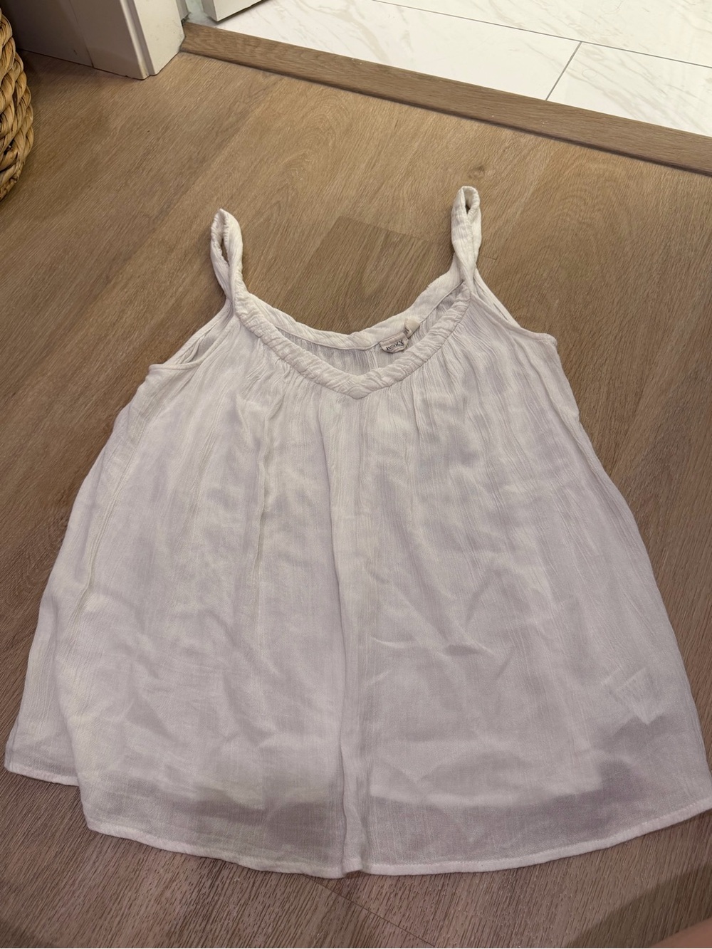 Roxy Lightweight White Tank Top